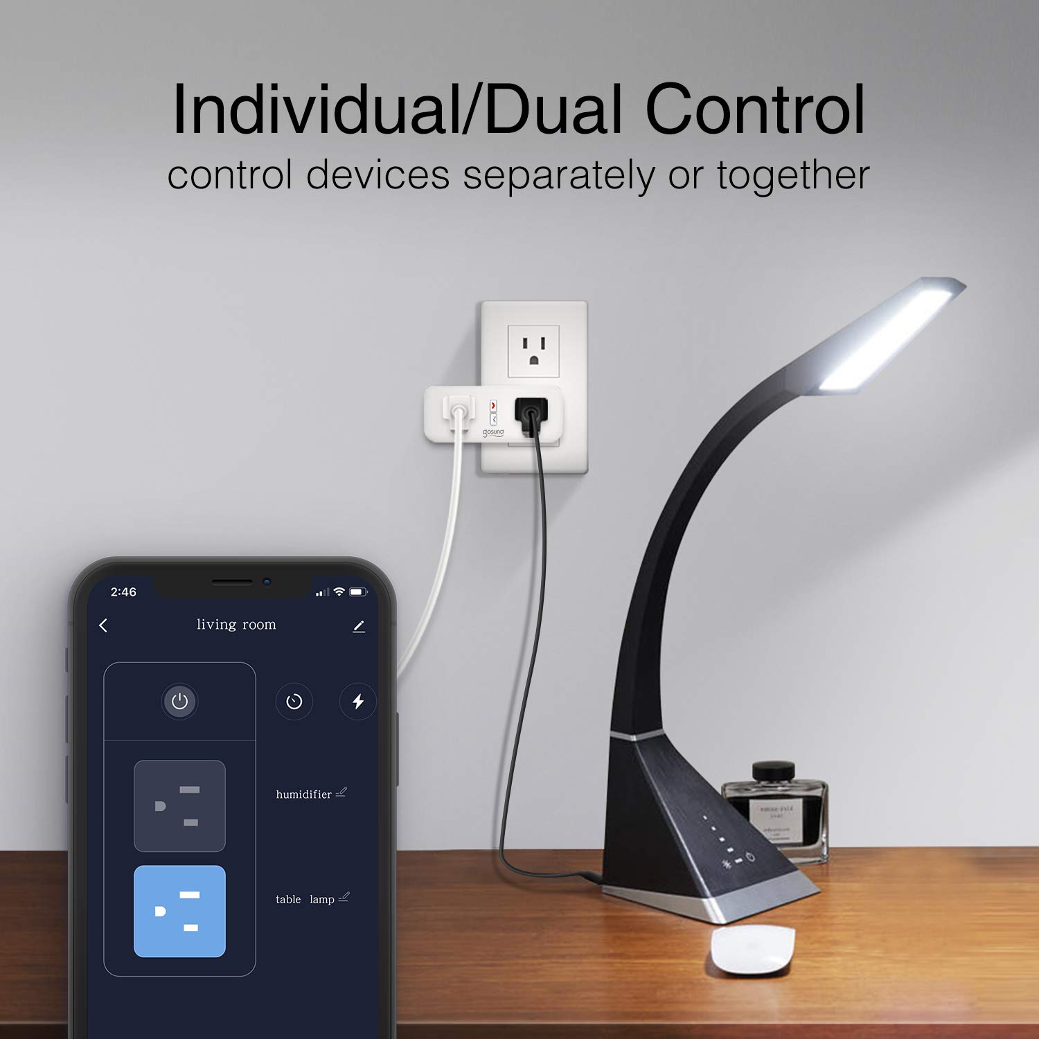 Smart Plug Gosund WiFi Outlet Extender Dual Socket Plugs Works with Alexa Google Home, Schedule and Timer, Control Independently or Together, 10A, No Hub Required, FCC Listed (2 Pack): Industrial & Scientific