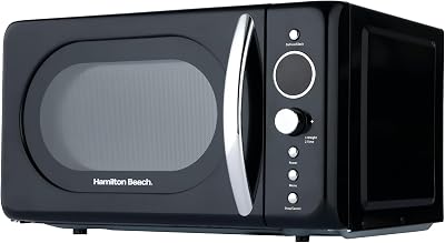 Hamilton Beach Retro Microwave 20L 700W Digital LED 8 Pre-set Black HB70H20B