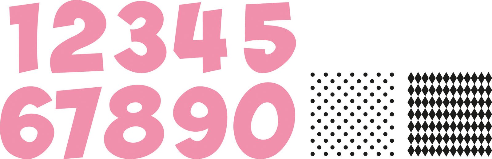 Marianne Design Fustella Collectables Festive Numbers, Metal, Pink, 15.4 x 22.9 x 0.4 cm