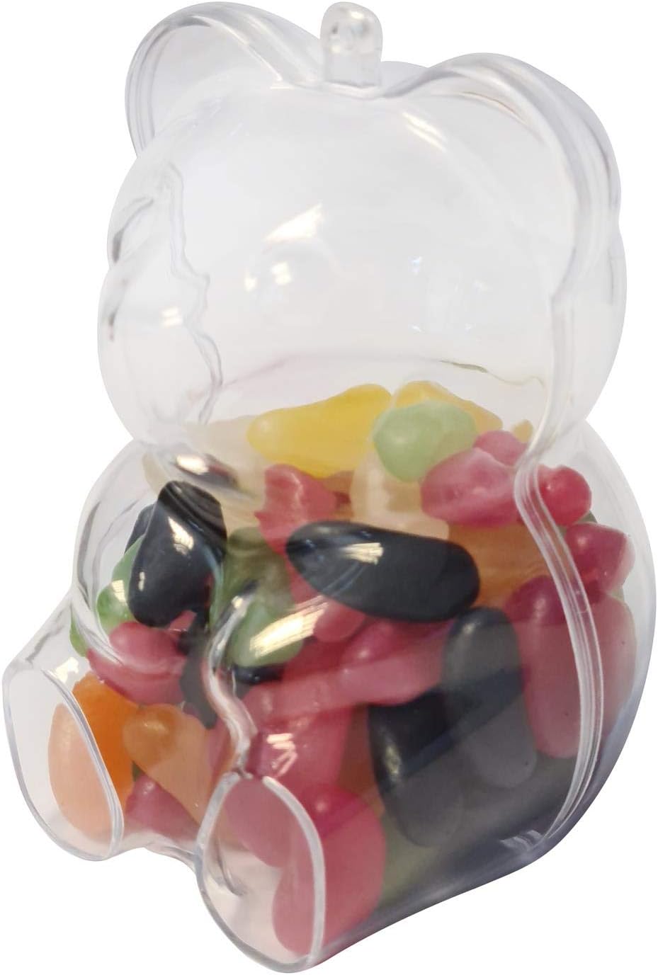 Teddy Bear Fillable Plastic Sweet Container Crafts Packaging Amazon.it