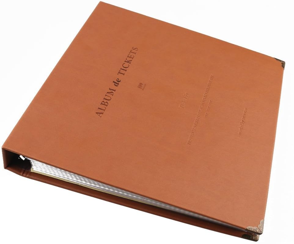 Adooo Ticket Stub Diary Album 100 Pockets (Brown)