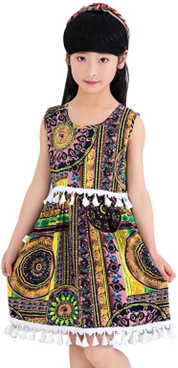 Amazon Zuoma子供服 可愛いワンピース 春秋 民族風 チュニック ミモレ丈 王女ワンピース ジャンパーワンピース おしゃれ パーティー 通学 入園式 卒業式 ワンピース チュニック 通販
