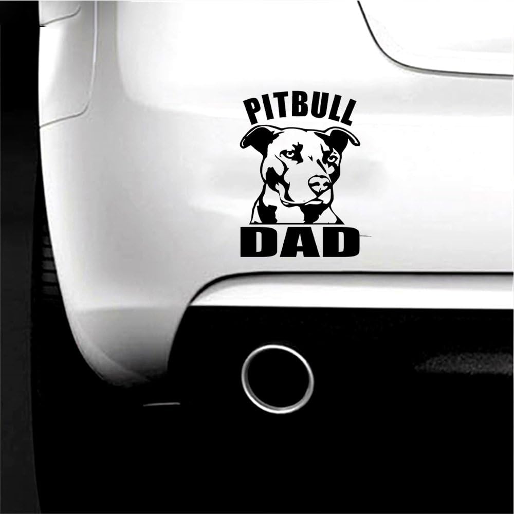 Boilipoint 2pcs車ウィンドウデカールノートパソコントラックアウトドアステッカーpitbull Dadビニールデカールステッカーカーウィンドウバンパー壁i Love My Rescue Dog ブラック Bp0014 外装 エアロパーツ 車 バイク Amazon