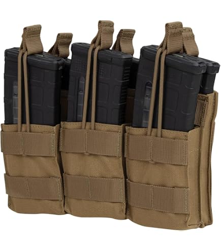 Amazon.com: Condor Triple M4/M16 Open Top Mag Pouch, Black