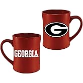 RFSJ Georgia Bulldogs Ceramic 16oz Sculpted Mug – Official Team Logo Coffee Cup – Handwash Recommended – Individually Boxed