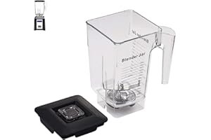 EastFune 90oz WildSide+ Jar for Blendtec, replace 570 575 625 650 725 759 800 825 885 etc, wide compatible with Classic/Designer/Professional/Commercial Series Container Pitcher Cup