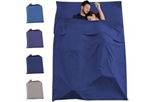 YAOGEG Sleeping Bag Liner, Lightweight Camping Sheets, Traveling Accessories Bivy Sack, Travel Beds for Adults - Comfortable Sleep Liners, Ultra Lightweight Single/Double Sleep Sack