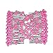 Ruihfas 5Pcs Easy Stretch Beaded Hair Combs Double Magic Slide Metal Comb Clip Hairpins for Women Hair Styling