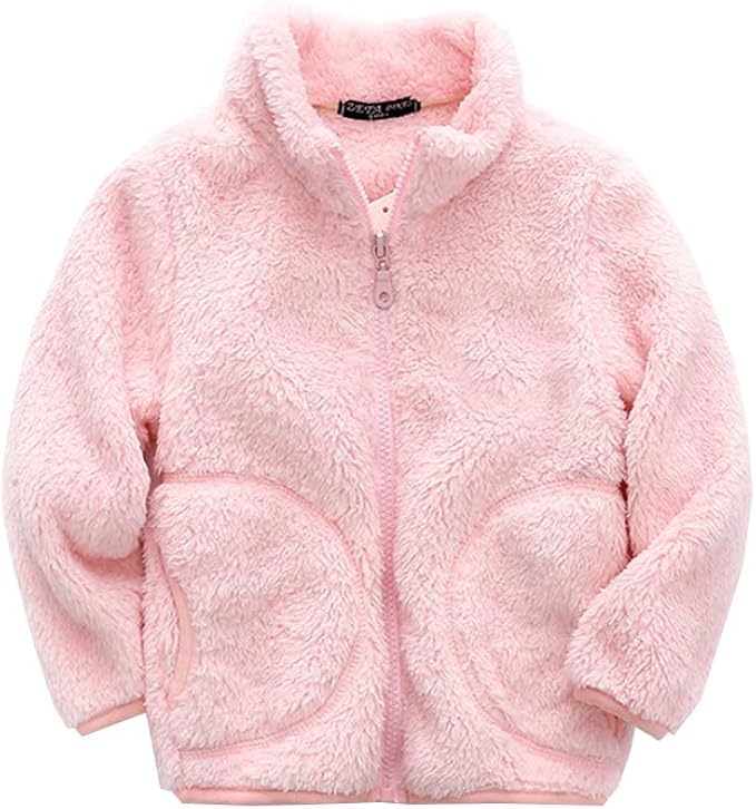 TeTii Infant Toddler Baby Fleece Jacket Boys Girls Full Zip