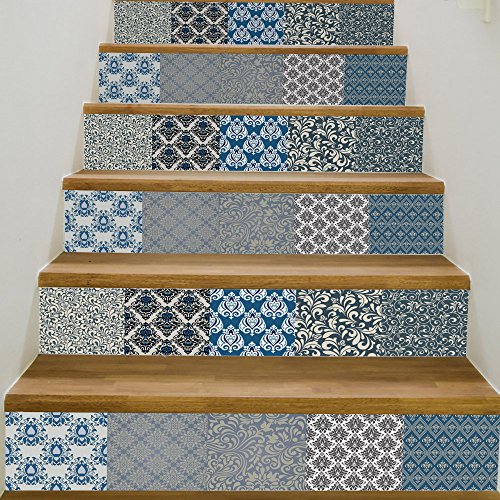 image for Beautifulove Creative 3D Self-adhesive Stairway Staircase Sticker Refu