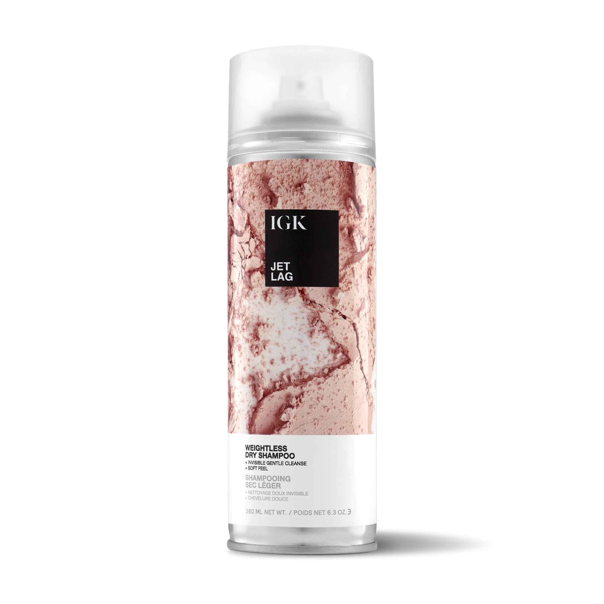 IGK JET LAG Invisible Dry Shampoo | Weightless + Refresh Style | Vegan + Cruelty Free | 6.3 Oz