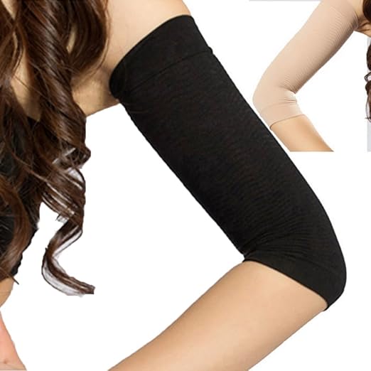 JAPAN SOLUTIONS Slim Arms Compression Shaper Upper Arm Slimmer 1 Pair, Beige