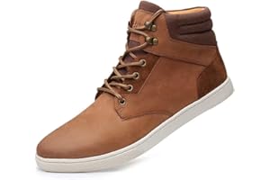 Arkbird Casual Sneaker Shoes, Lace-up Leather Chukka Boots for Men