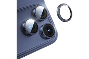 MAGIC JOHN for iPhone 17 Pro/17 Pro Max Camera Lens Protector, Ultra HD Metal Individual Ring, 9H Tempered Glass, with Instal
