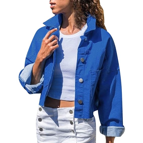 Buy Rosatro Women Denim Jackets Full Sleeves Comfort Fit Regular