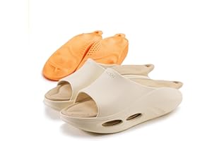 ACIKI Recovery Sandals with 2 Replaceable Insoles - 2025 Arch Support Slippers for Men & Women, Orthopedic Open-Toe Walking Shoes for Plantar Fasciitis, Heel & Back Pain Relief, Sports & Daily Wear