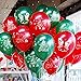 Funi 100pcs 10'' Printed Latex Balloons Christmas Balloons Pure Pearl Helium Christmas Decorations Mixed Assorted Balloons