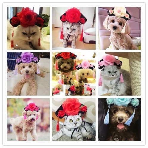 Visky Handmade Pet Funny Style Hats Dog Cat Halloween Pet Hat Classics Collection Pet Costume