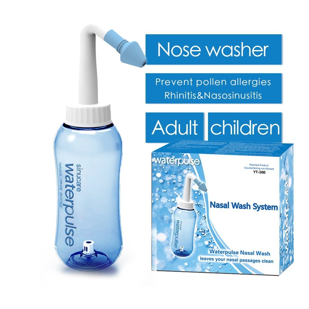 An adjustable hydroelectric nasal wash purifier sinus irrigation