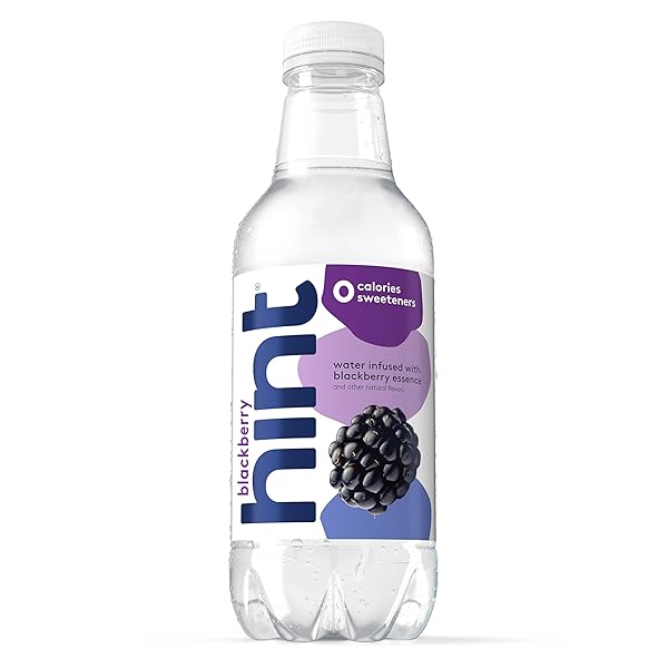 HINT WATER BLACKBERRY SINGLE BOTTLE, ONE 16 OUNCE BOTTLE, PURE WATER INFUSED WITH BLACKBERRY, ZERO SUGAR, ZERO CALORIES, ZERO SWEETENERS, ZERO PRESERVATIVES, ZERO ARTIFICIAL FLAVORS