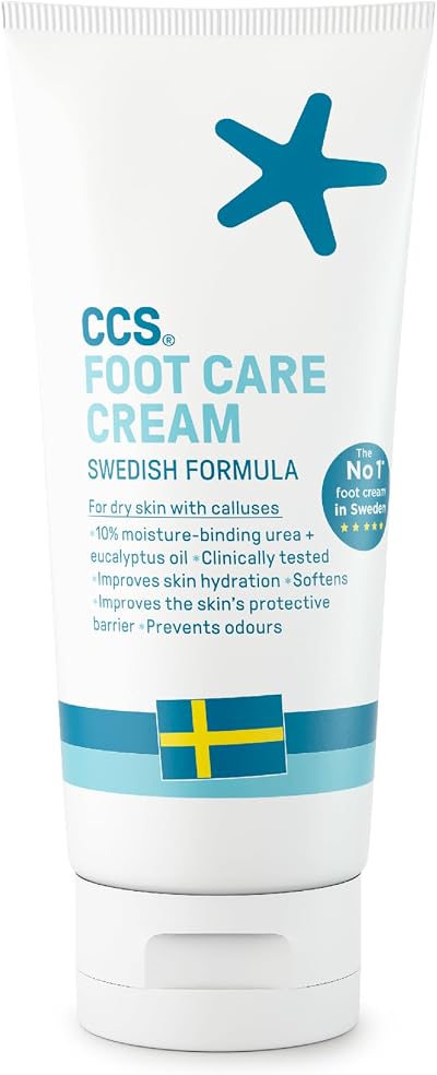 CCS Professional Foot Cream 175ml - Dry Callused Feet, 10% Urea, Eucalyptus,