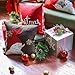 Phantoscope Decorative Christmas Throw Pillow Cover with Grid Background (Snowman)