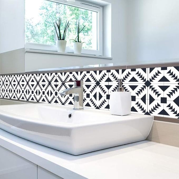 jy Tile Transfers Stickers Mosaic Style Bathroom Kitchen Stick on Wall