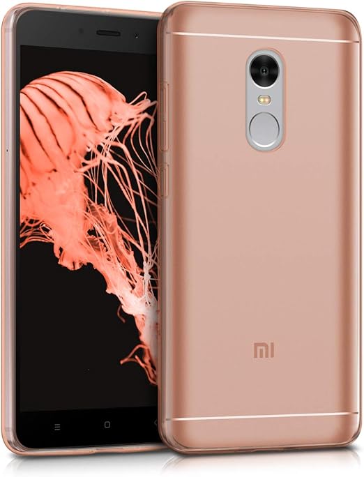 Amazon Com Kwmobile Clear Case Compatible With Xiaomi Redmi Note 4 Note 4x Soft Slim Flexible Protective Tpu Phone Back Cover Rose Gold