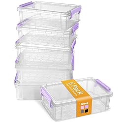 Sooez 6 Pack Extra Large Pencil Box, Plastic Pencil