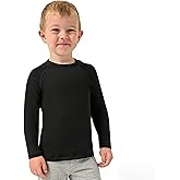 PUMYOON 2T-6Y Fleece Lined Toddler Thermal Set, Thermal Underwear for Kids, Black Base Layer Long Johns for Boys Girls
