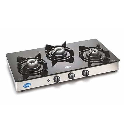 Glen Stainless Steel LPG Gas Stove 1031, Black