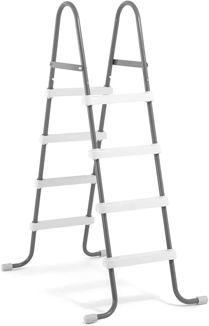 intex escalera para piscina estructura de acero para piscinas de pared de 48 pulgadas
