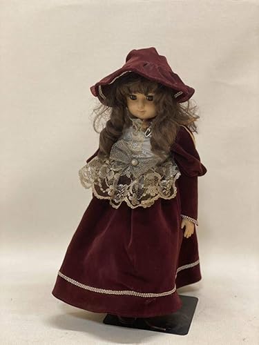 Amazon 美品oike Collection 約47cm 台付 抱き人形 ベロア帽子 ドレス ワンピース フランス人形 Doll ビスクドール 昭和 レトロ オオイケ フィギュア ドール 通販