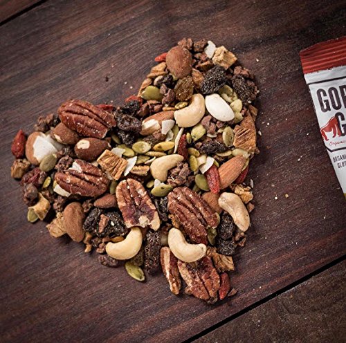Gorilly Goods Paleo-Organic-Raw-Vegan Trail Mix Individual Snack Packs - VARIETY PACK: Hillside, Coast, Baja, Trail, Jungle & Forest (6 Count - 1 Pack of Each Flavor)