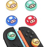 TIKOdirect Thumb Grip Caps for Nintendo Switch 2 / Switch 2 Pro Controller, 4PCS Kawaii Cute Joystick Cap Grip Soft Silicone Joycon Button Cover Switch 2 Accessories, Red