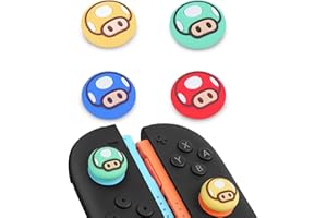TIKOdirect Thumb Grip Caps Compatible with Switch 2/ Switch 2 Pro Controller, Silicone Joystick Caps Grips 4PCS Soft Protective Button Cover, Red