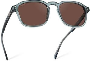 WEARME PRO WMP Eyewear - Men's Polarized Square Sunglasses, Wide Fit: Modern Retro Style with Unique Color Combos