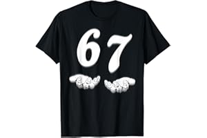 YUZBHOME Funny Six Seven 6 7 Meme Gen Alpha Slang T-Shirt