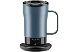 PUSEE Self-Heating Coffee Mug, 14oz Heated Coffee Mug - Rechargeable Temperature Control Coffee Mug Keep Coffee Hot, Smart Mug Great Gift for Coffee Lovers & Slow Sippers