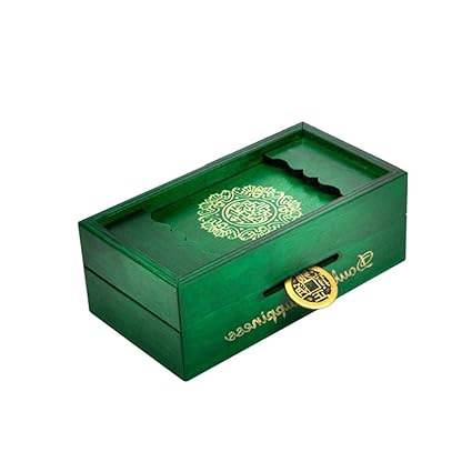 TOYMYTOY Magic Box Secret Wooden Puzzle Box Brain Teaser Money Box Gift Box Green