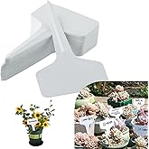 T-Type Plant Labels, 200pcs Plastic Plant Name Tags Waterproof T-Shape Tag Garden Labels Markers for Garden Vegetable Flowers Planting
