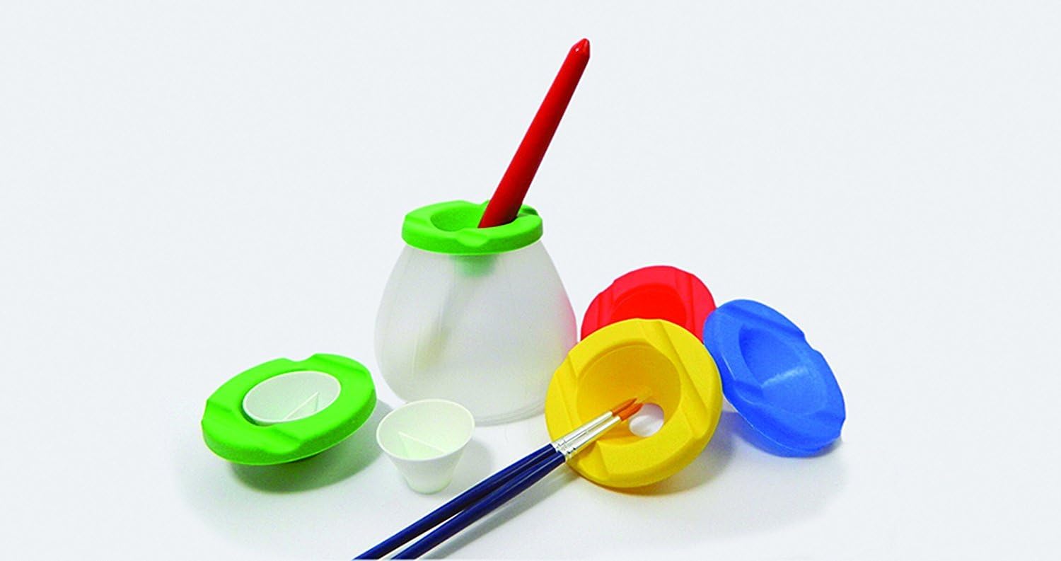 READY 2 LEARN Non-spill pots, multicolour, 33.33 ml (Pack of 6) - Image 3