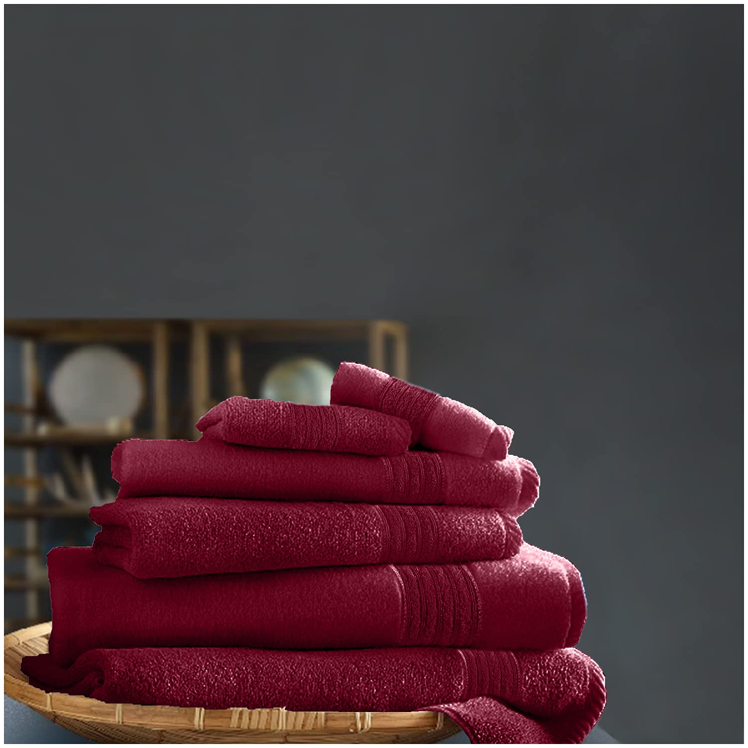 GC GAVENO CAVAILIA 100% Cotton Ultra Soft Hampton Bath Sheets, Pack of 4 Extra Absorbent Luxury Towels, Hot Pink, 4PK