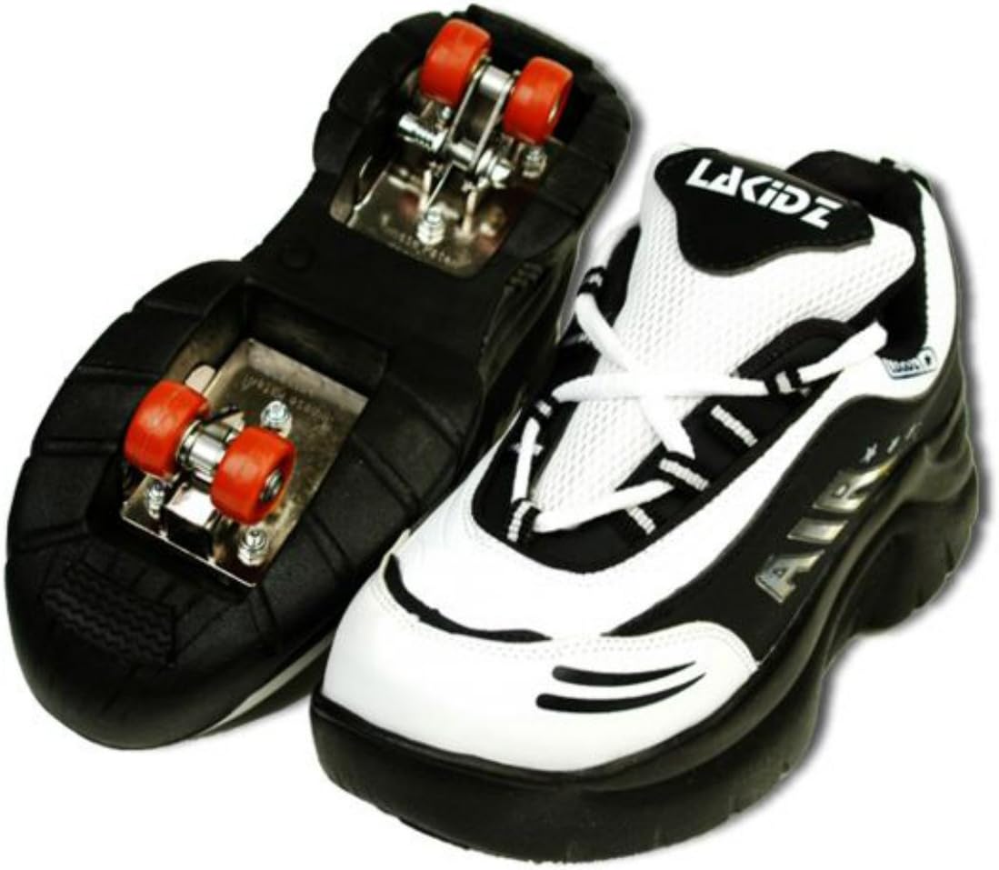 LA Kidz Double Retractable Lined 4 Wheels Roller Skates Sneakers Shoes for Boy's Girl's Kid's