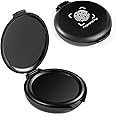 Gjinxi Fingerprint Ink Pads 2 Pcs Thumbprint Stamp Labels Indexes Inkpad Seal Impression Inker Portable Ink Pads Fit Notary Supplies Identify Security ID Fingerprint Cards Office (Black)