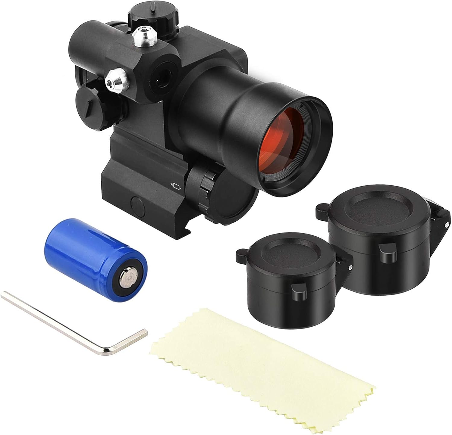 MidTen 1x29mm Red Dot Sight Scope with Red Laser Waterproof Reflex Sight for 20mm Picatinny Rail : Sports & Outdoors