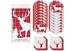 Celebrate Christmas in style with our Officially Licensed Party Supplies Bundle! Includes 16 Napkins, 8 Dinner Plates, & Tabl