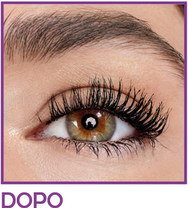 New York Mascara Falsies Lash Lift, Effetto laminazione delle ciglia, Scovolino a doppia curva per volumizzare e incurvare, Nero, 9,4 ml