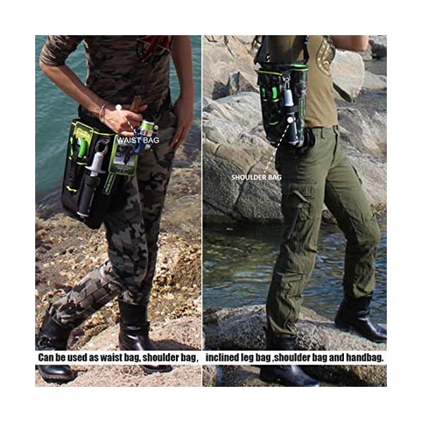 BLISSWILL-Quick-Attack-Series-Multifunctional-Fishing-Tackle-Bag-sided-Waist-Shoulder-Carry-Strap-Storage-Waist-Pack-Sling-Bag-Fishing-Gear-Storage-Unisex-with-Fish-Tackle-Box