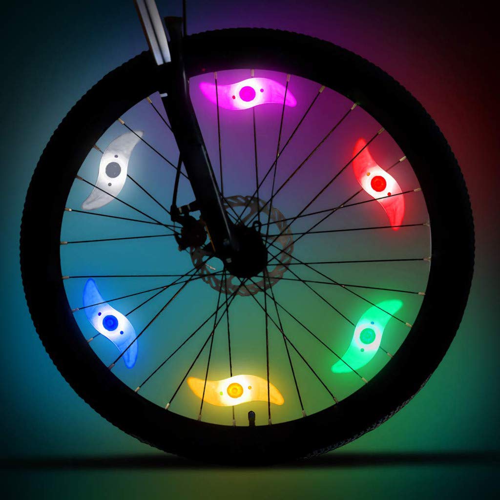 led lumière sécurité roue lumineux bicyclette